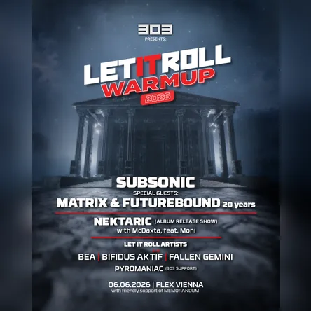 LIR 303 Drum and Bass event teaser poster